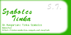 szabolcs tinka business card